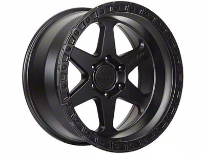 Lock Off-Road Olympus Matte Black with Matte Black Ring 6-Lug Wheel; 17x9; -35mm Offset (09-14 F-150)