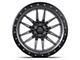Lock Off-Road Krawler Matte Grey with Matte Black Ring 8-Lug Wheel; 20x10; -18mm Offset (11-16 F-250 Super Duty)