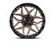 Lock Off-Road Matrix Matte Bronze with Matte Black Ring 8-Lug Wheel; 22x10; -18mm Offset (11-16 F-250 Super Duty)