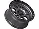 Lock Off-Road 50Cal Matte Grey with Matte Black Ring 6-Lug Wheel; 20x9; -12mm Offset (14-18 Sierra 1500)