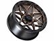 Lock Off-Road Matrix Matte Bronze with Matte Black Ring 6-Lug Wheel; 20x10; -18mm Offset (14-18 Sierra 1500)