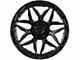 Lock Off-Road Matrix Matte Black with Matte Black Ring 6-Lug Wheel; 17x9; 0mm Offset (15-20 F-150)