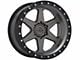 Lock Off-Road Olympus Matte Grey with Matte Black Ring 6-Lug Wheel; 17x9; -35mm Offset (15-20 F-150)