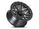 Lock Off-Road Matrix Matte Grey with Matte Black Ring 8-Lug Wheel; 20x10; -18mm Offset (15-19 Sierra 2500 HD)