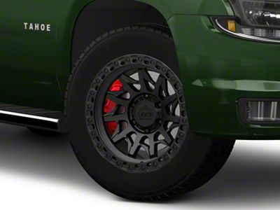 Lock Off-Road Lunatic Matte Black with Matte Black Ring 6-Lug Wheel; 20x9; 0mm Offset (15-20 Tahoe)