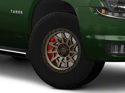 Lock Off-Road Lunatic Matte Bronze with Matte Black Ring 6-Lug Wheel; 17x9; 1mm Offset (15-20 Tahoe)