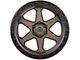 Lock Off-Road Olympus Matte Desert Bronze with Matte Black Ring 6-Lug Wheel; 17x9; -12mm Offset (15-20 Tahoe)