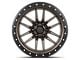 Lock Off-Road Krawler Matte Bronze with Matte Black Ring 6-Lug Wheel; 18x9; -12mm Offset (19-23 Ranger)