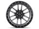 Lock Off-Road Krawler Matte Grey with Matte Black Ring 6-Lug Wheel; 18x9; 1mm Offset (19-23 Ranger)