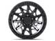 Lock Off-Road Lunatic Matte Black with Matte Black Ring 6-Lug Wheel; 18x9; -12mm Offset (19-23 Ranger)