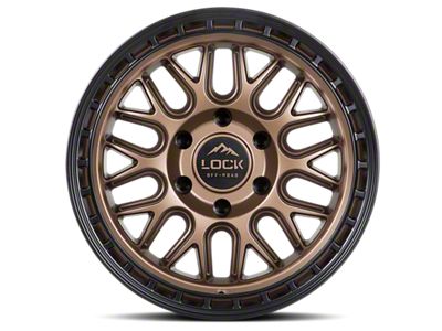 Lock Off-Road Onyx Matte Bronze with Matte Black Ring 6-Lug Wheel; 17x9; 1mm Offset (19-23 Ranger)