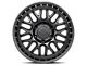 Lock Off-Road Onyx Matte Black with Matte Black Ring 6-Lug Wheel; 17x9; -12mm Offset (19-24 Sierra 1500)