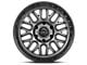 Lock Off-Road Onyx Matte Grey with Matte Black Ring 6-Lug Wheel; 17x9; -12mm Offset (19-24 Sierra 1500)