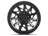 Lock Off-Road Lunatic Matte Black with Matte Black Ring 6-Lug Wheel; 18x9; -12mm Offset (19-24 Silverado 1500)