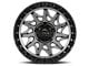 Lock Off-Road Lunatic Matte Grey with Matte Black Ring 6-Lug Wheel; 18x9; -12mm Offset (19-25 Silverado 1500)