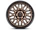 Lock Off-Road Onyx Matte Bronze with Matte Black Ring 6-Lug Wheel; 17x9; -12mm Offset (19-24 Silverado 1500)