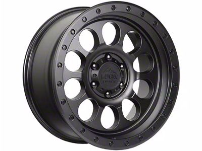 Lock Off-Road 50Cal Matte Black with Matte Black Ring 6-Lug Wheel; 20x9; 0mm Offset (99-06 Sierra 1500)