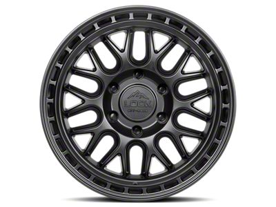 Lock Off-Road Onyx Matte Black with Matte Black Ring 6-Lug Wheel; 17x9; -12mm Offset (99-06 Sierra 1500)