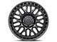 Lock Off-Road Onyx Matte Black with Matte Black Ring 6-Lug Wheel; 17x9; -12mm Offset (99-06 Sierra 1500)