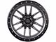 Lock Off-Road Krawler Matte Grey with Matte Black Ring 6-Lug Wheel; 17x9; -12mm Offset (99-06 Silverado 1500)