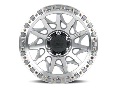 Lock Off-Road Lunatic Machine with Clear Coat 6-Lug Wheel; 17x9; 1mm Offset (99-06 Silverado 1500)