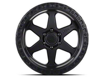 Lock Off-Road Olympus Matte Black with Matte Black Ring 6-Lug Wheel; 18x9; -12mm Offset (23-24 Colorado)