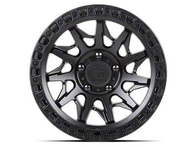 Lock Off-Road Lunatic Matte Black with Matte Black Ring 6-Lug Wheel; 18x9; 1mm Offset (23-24 Canyon)