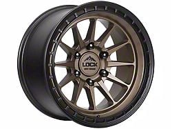 Lock Off-Road Baja Matte Desert Bronze with Matte Black Ring 6-Lug Wheel; 17x9; -12mm Offset (21-24 F-150)