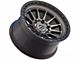 Lock Off-Road Baja Matte Grey with Matte Black Ring 6-Lug Wheel; 17x9; -12mm Offset (21-24 F-150)