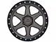 Lock Off-Road Olympus Matte Grey with Matte Black Ring 6-Lug Wheel; 20x10; -24mm Offset (21-24 F-150)