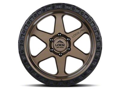 Lock Off-Road Olympus Matte Desert Bronze with Matte Black Ring 6-Lug Wheel; 18x9; -12mm Offset (19-24 RAM 1500)