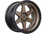 Lock Off-Road Olympus Matte Desert Bronze with Matte Black Ring 6-Lug Wheel; 20x9; 0mm Offset (19-25 RAM 1500)