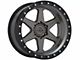 Lock Off-Road Olympus Matte Grey with Matte Black Ring 6-Lug Wheel; 20x9; 0mm Offset (19-24 RAM 1500)