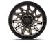 Lock Off-Road Lunatic Matte Bronze with Matte Black Ring 6-Lug Wheel; 18x9; -12mm Offset (2024 Ranger)