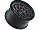 Lock Off-Road Lunatic Matte Grey with Matte Black Ring 6-Lug Wheel; 17x9; 1mm Offset (19-23 Ranger)