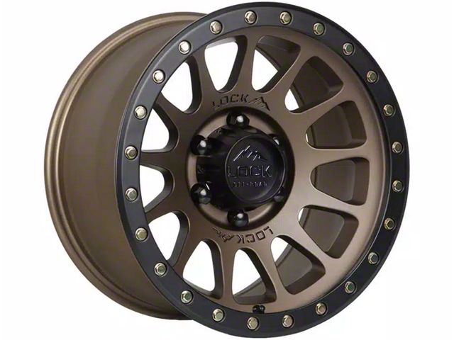 Lock Off-Road Yosemite Matte Desert Bronze with Matte Black Ring 6-Lug Wheel; 20x9; 18mm Offset (19-24 Sierra 1500)