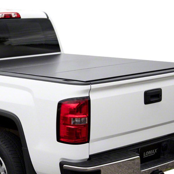 Lomax F-250 Super Duty Hard Tri-Fold Tonneau Cover; Carbon Fiber ...