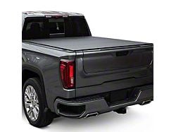 Lomax Stance Hard Tri-Fold Tonneau Cover; Black Urethane (17-24 F-250 Super Duty w/ 6-3/4-Foot Bed)