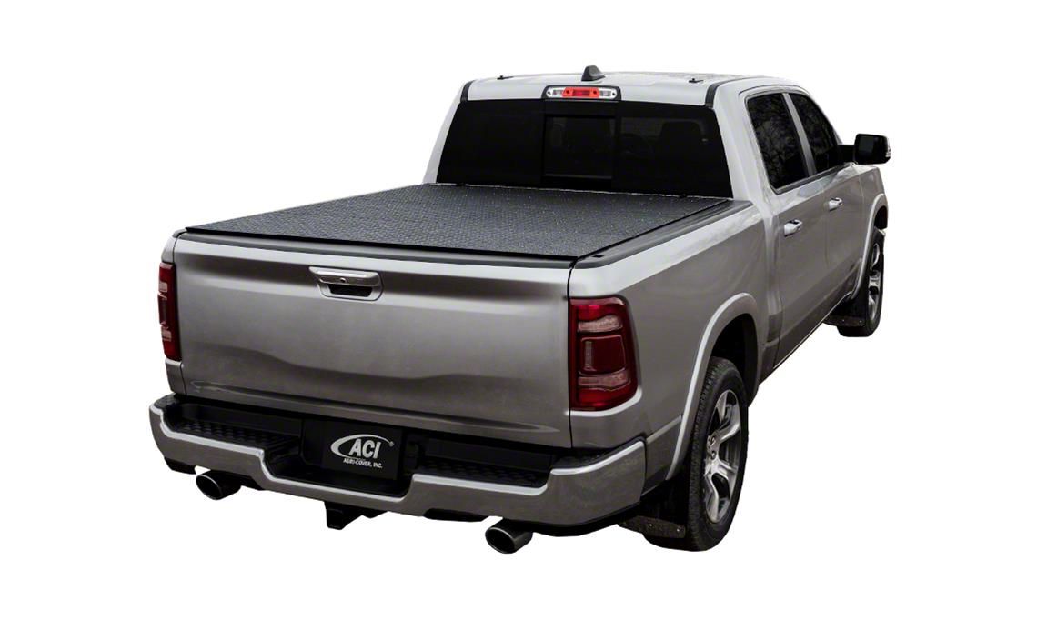 Lomax RAM 1500 Stance Hard Tri-Fold Tonneau Cover; Black Diamond Mist ...