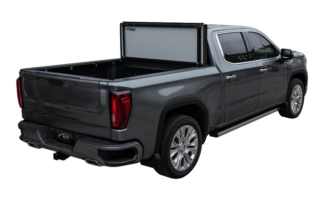 Lomax RAM 1500 Stance Hard Tri-Fold Tonneau Cover; Black Urethane ...