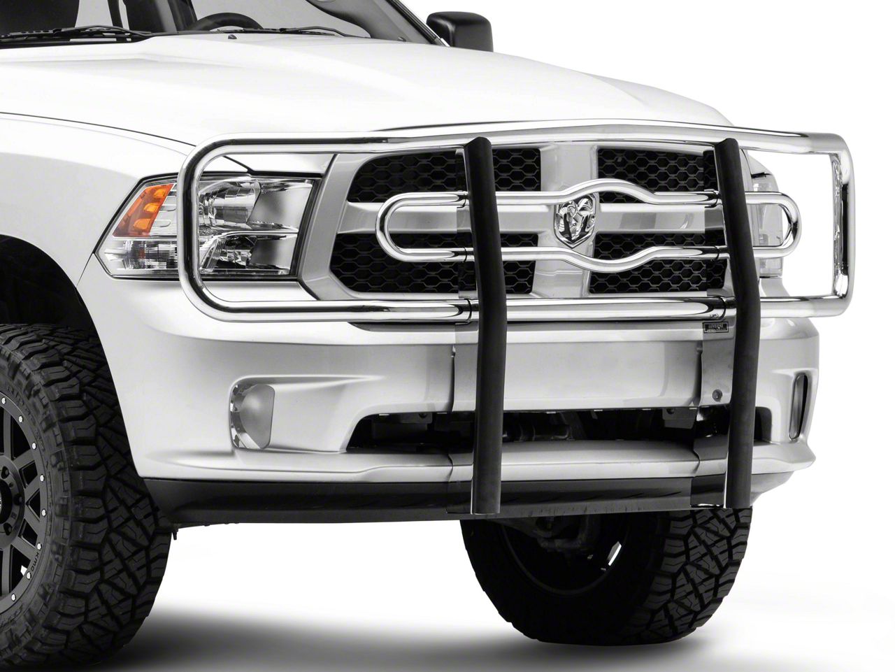 RAM 1500 2-Inch Tubular Grille Guard; Chrome (09-18 RAM 1500, Excluding ...