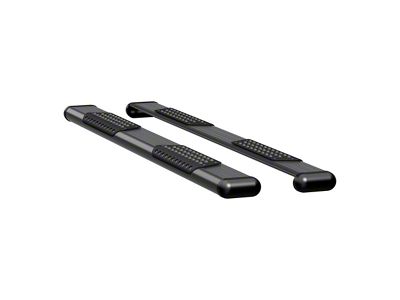 O-Mega II 6-Inch Wheel-to-Wheel Oval Side Step Bars; Body Mount; Textured Black (99-13 Silverado 1500 Regular Cab)