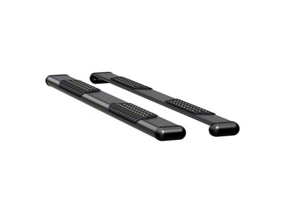 O-Mega II 6-Inch Wheel-to-Wheel Oval Side Step Bars; Rocker Mount; Textured Black (14-18 Silverado 1500 Regular Cab)