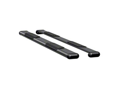 O-Mega II 6-Inch Wheel-to-Wheel Oval Side Step Bars; Rocker Mount; Textured Black (07-13 Silverado 1500 Extended Cab)