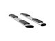 Regal 7-Inch Wheel-to-Wheel Oval Side Step Bars; Rocker Mount; Polished Stainless (14-18 Silverado 1500 Regular Cab w/ 8-Foot Long Box)