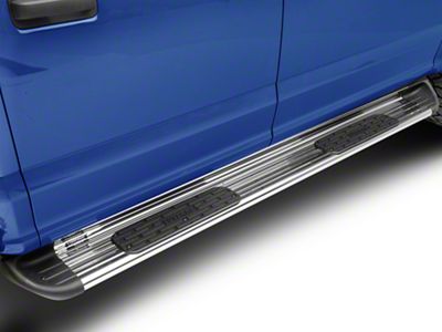Stainless Side Entry Running Boards; Polished (15-24 F-150 SuperCrew)