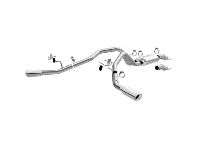 Magnaflow Street Series Dual Exhaust System with Polished Tips; Side Exit (15-24 2.7L EcoBoost F-150)