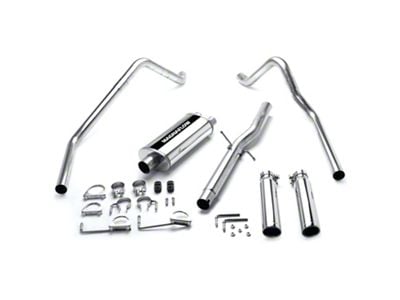 Magnaflow Street Series Dual Exhaust System with Polished Tips; Rear Exit (98-01 3.9L RAM 1500)