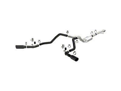 Magnaflow Street Series Black Dual Exhaust System; Side Exit (19-24 4.3L Sierra 1500 w/o Factory Dual Exhaust)