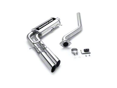 Magnaflow Street Series Dual Exhaust System with Polished Tips; Middle Side Exit (03-06 4.3L Sierra 1500)